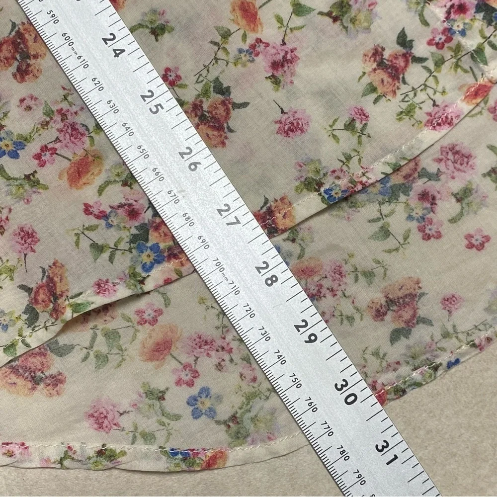 Promod Button up Floral print Shirt Size Medium - Picture 17 of 17